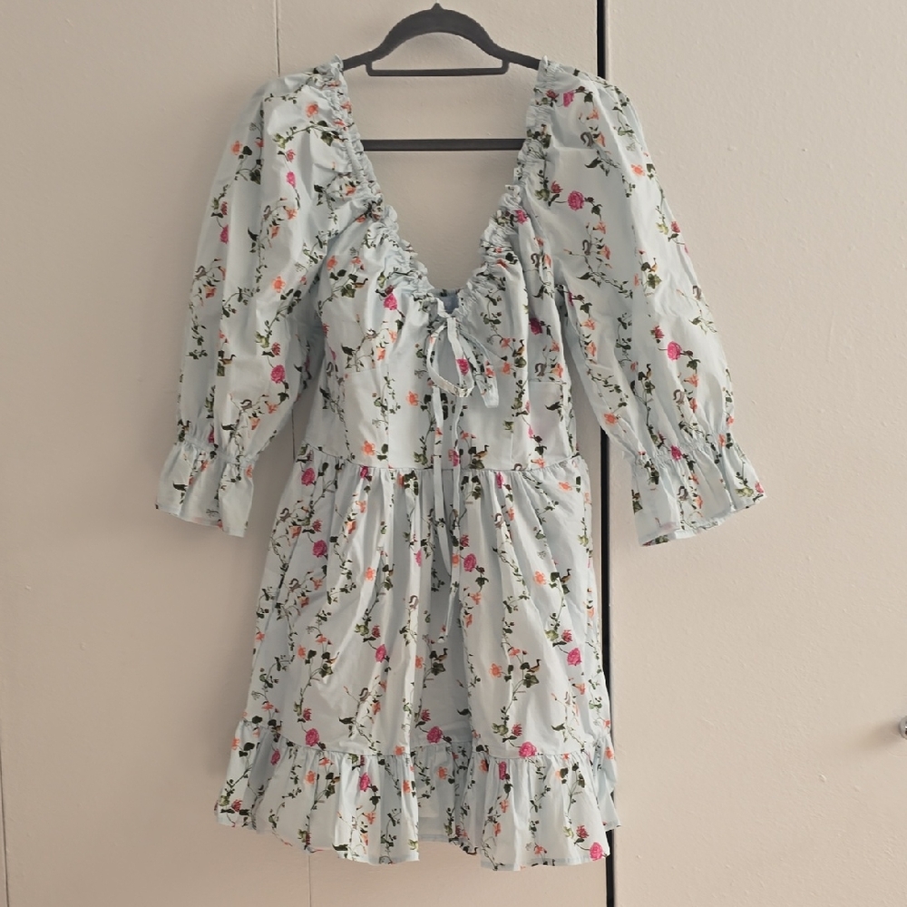 NWOT Hill House Mini Ophelia Dress In Pond Floral